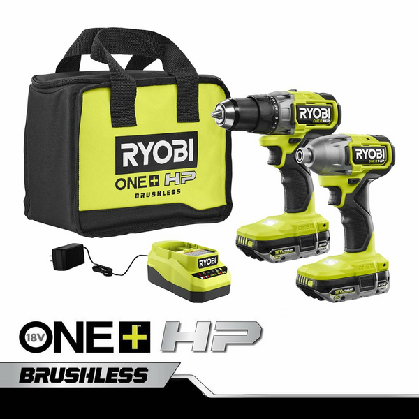 Ryobi 1/2” Drill Driver 18 Volt HP1802M Keyless Chuck TOOL ONLY Works Great