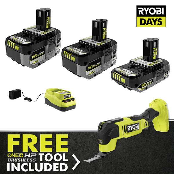 Product photo: 18V ONE+ LITHIUM HIGH PERFORMANCE STARTER KIT WITH FREE 18V ONE+ HP BRUSHLESS MULTI-TOOL
