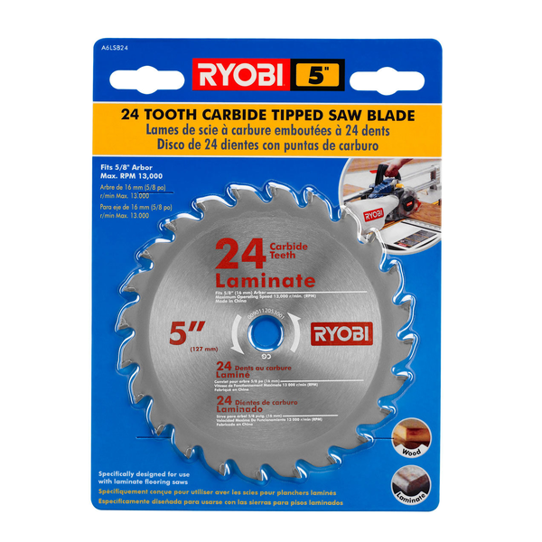 Product photo: 24 Tooth Carbide Tipped Saw Blade - 5"