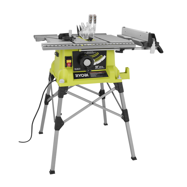 Product photo: 10" Portable Table Saw with QuickStand