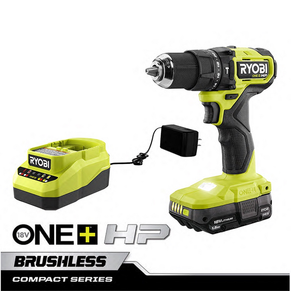 Product photo: 18V ONE+ HP Compact Brushless 1/2" Hammer Drill Kit