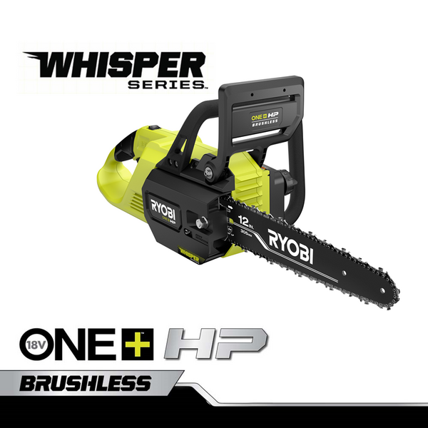 Product photo: 18V ONE+ HP BRUSHLESS WHISPER SERIES 12" CHAINSAW
