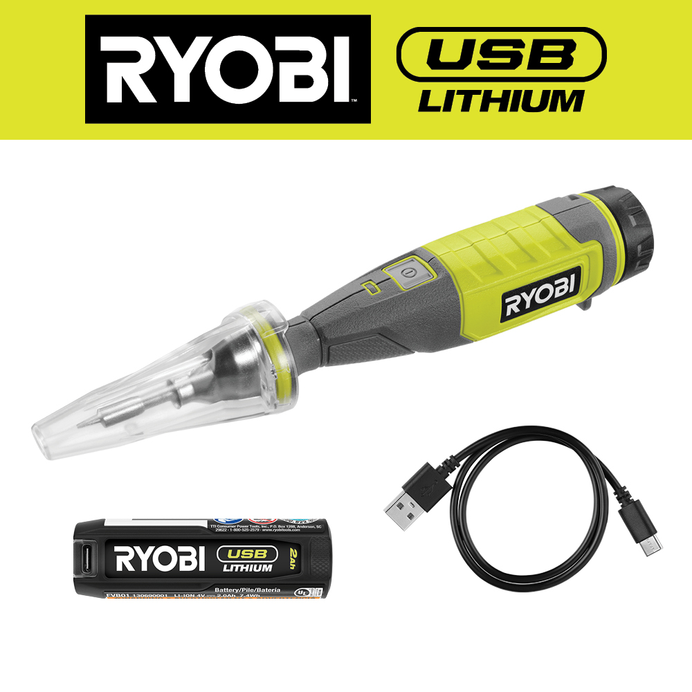 USB LITHIUM POWER SCRUBBER KIT - RYOBI Tools