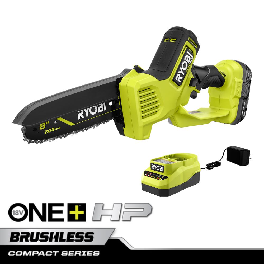 18V ONE+ HP 6 COMPACT BRUSHLESS PRUNING CHAINSAW - RYOBI Tools