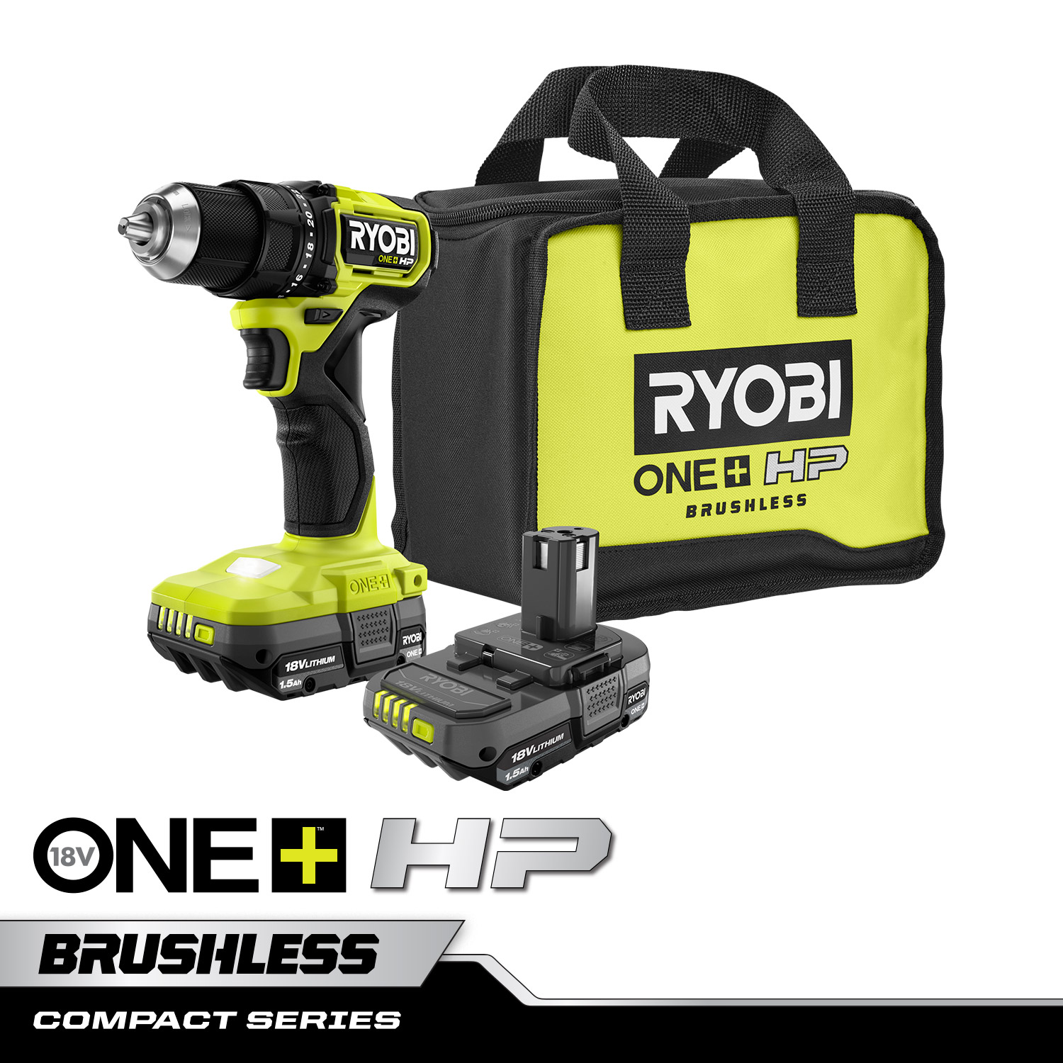 18V ONE+ HP COMPACT BRUSHLESS 1/2" DRILL/DRIVER KIT
