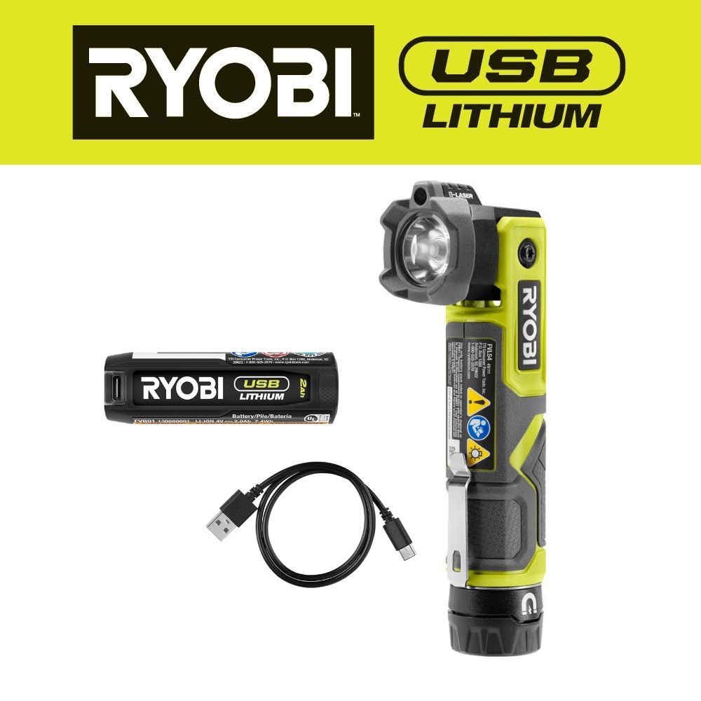 USB LITHIUM LED Pivoting Laser - RYOBI Tools