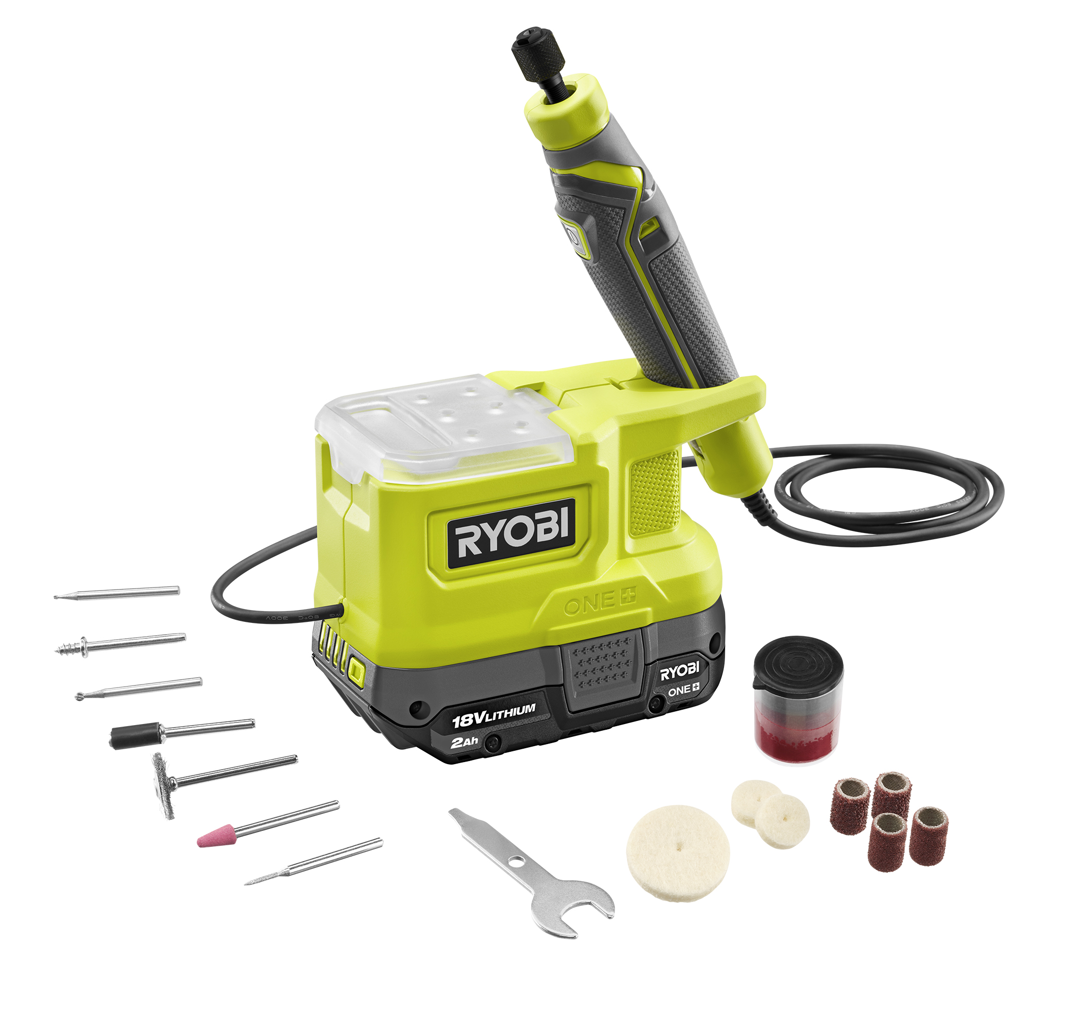 RYOBI Rotary Tool 16-Piece Carving and Engraving Kit (For Wood, Metal,  Plastic, Glass and Stone) A90AS16 - The Home Depot