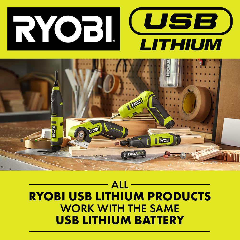 For Ryobi Rotary Tool 4V USB Lithium Tool Mount for LINK, Pegboard, Ikea  Skadis, Uppspel or Any Flat Wall 