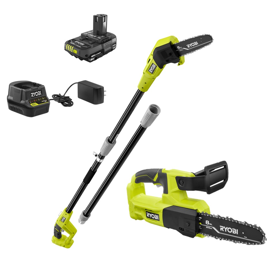 18V ONE+ 8" POLE SAW & 8" PRUNING SAW COMBO KIT RYOBI Tools