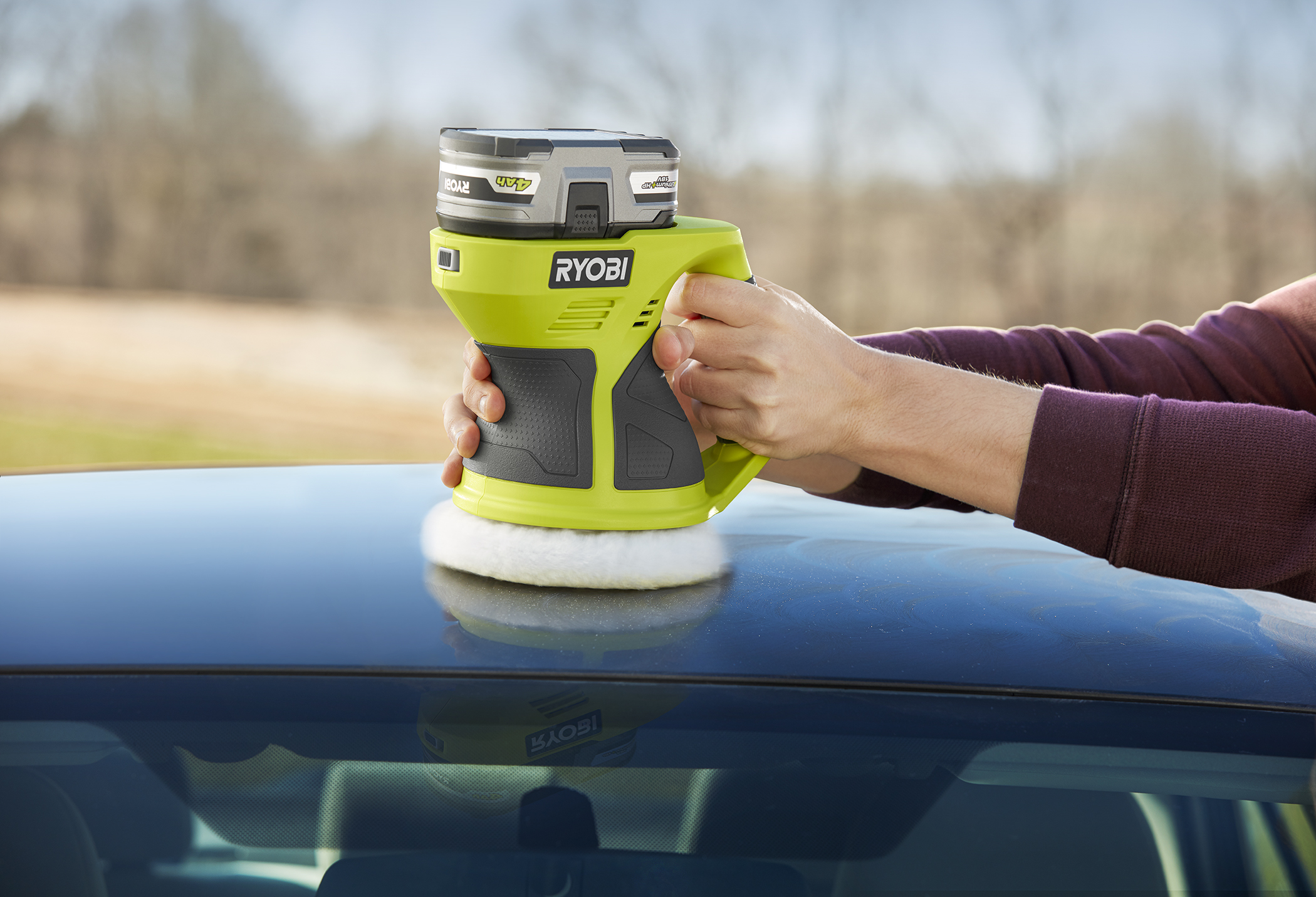 Ryobi on sale cordless buffer