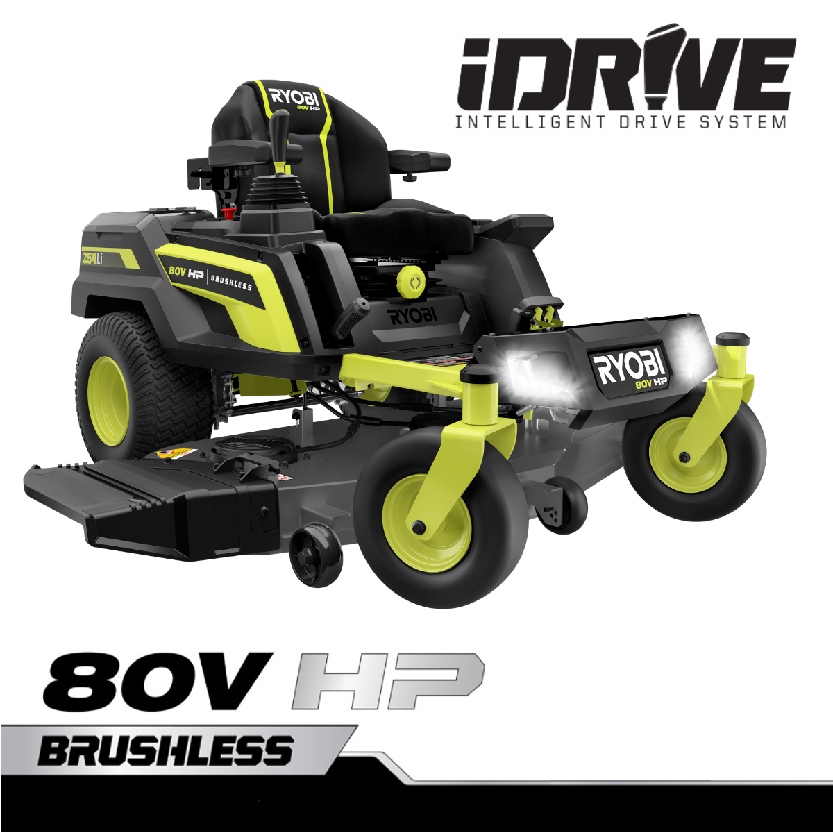 80V HP BRUSHLESS 54 LITHIUM ELECTRIC ZERO TURN - RYOBI Tools