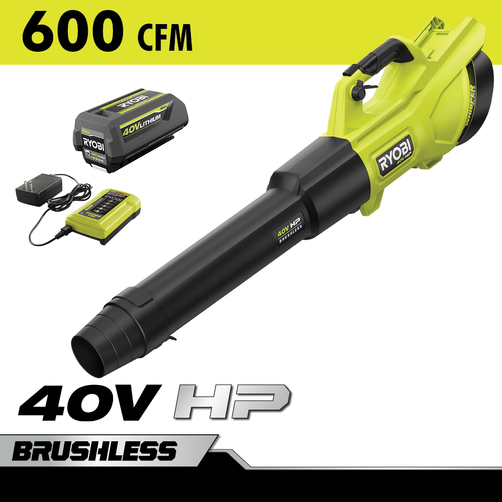 40V HP BRUSHLESS 600 CFM WHISPER SERIES BLOWER - RYOBI Tools