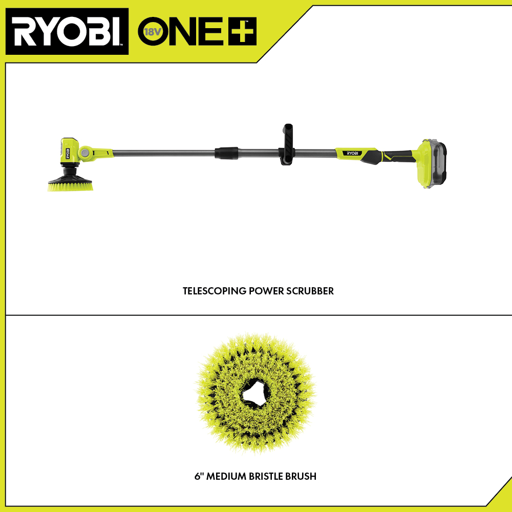  RYOBI 18-Volt ONE+ Cordless Power Scrubber P4510 (Tool Only)