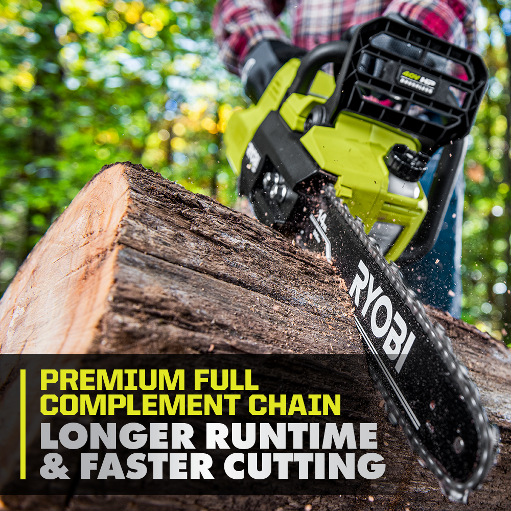 Ryobi 14 deals inch battery chainsaw