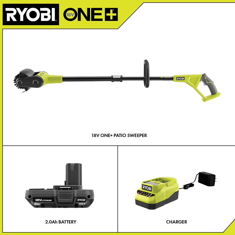 RYOBI Patio Cleaner Scouring Brush for outdoor Patio Sweeper ACPB3 - The  Home Depot