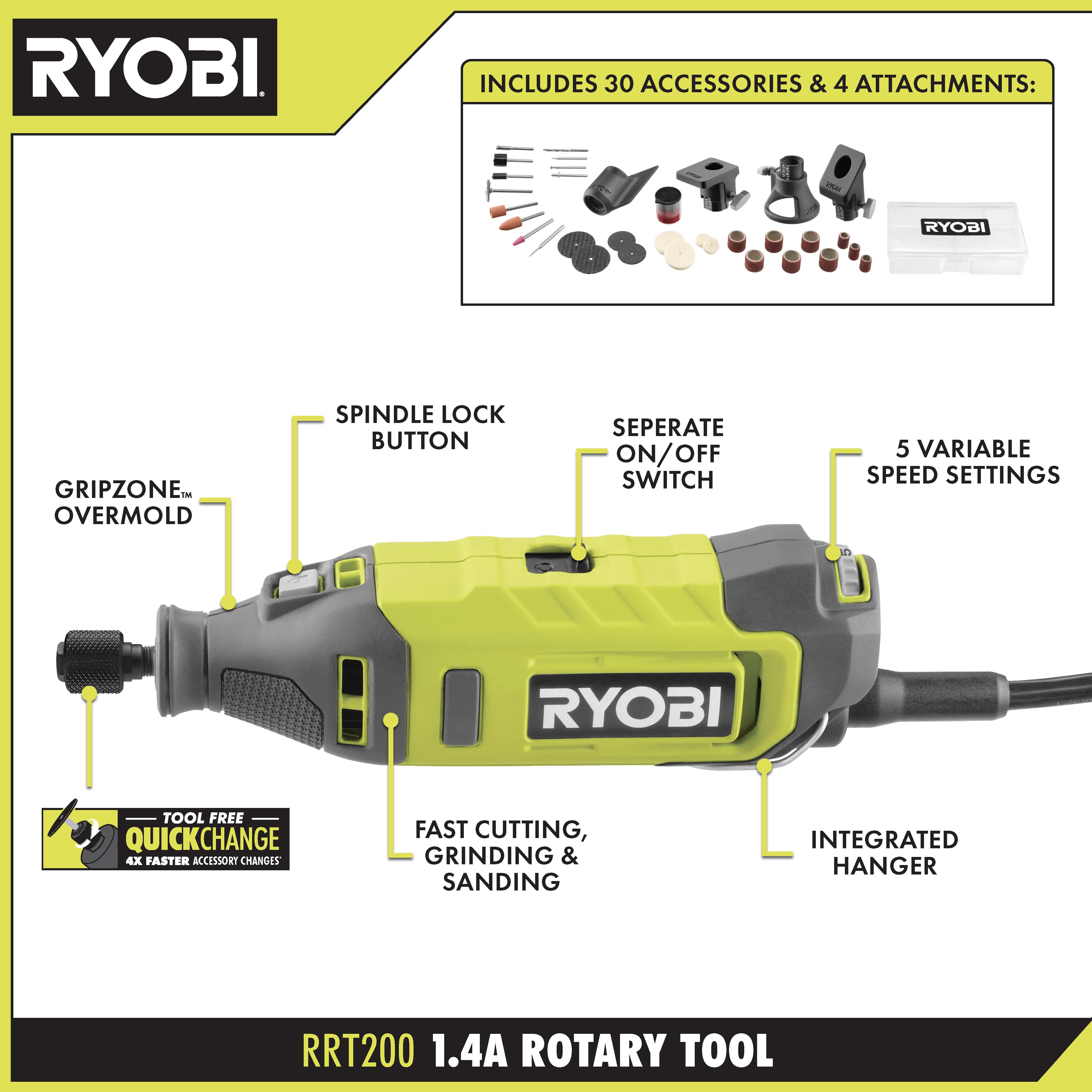 1.4 Amp Rotary Tool - RYOBI Tools