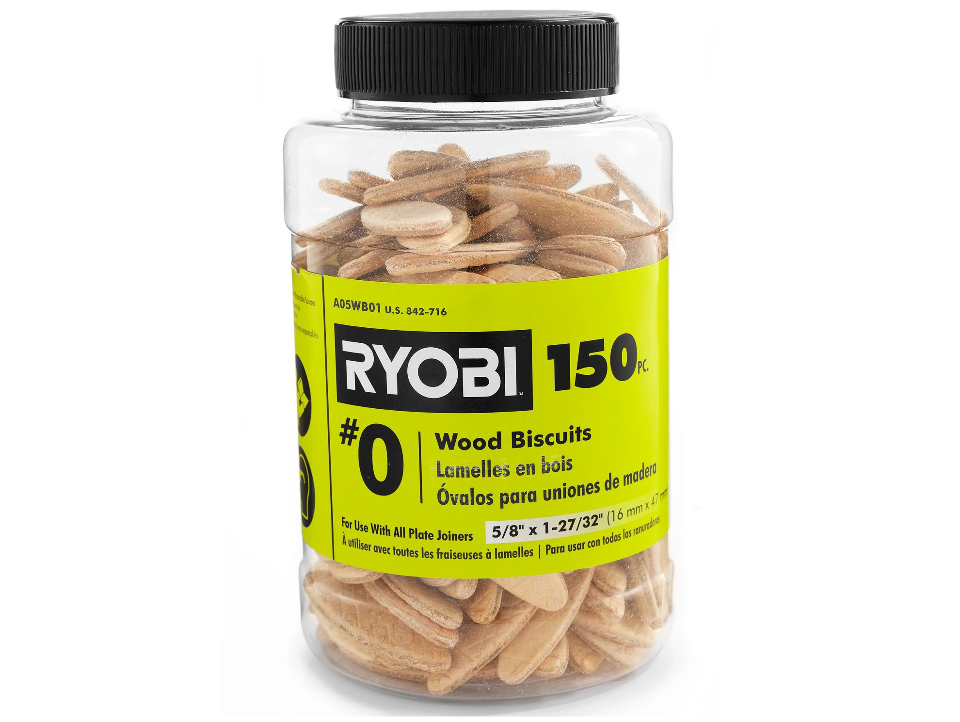 Woodline USA's #0 Wood Biscuits 150pc