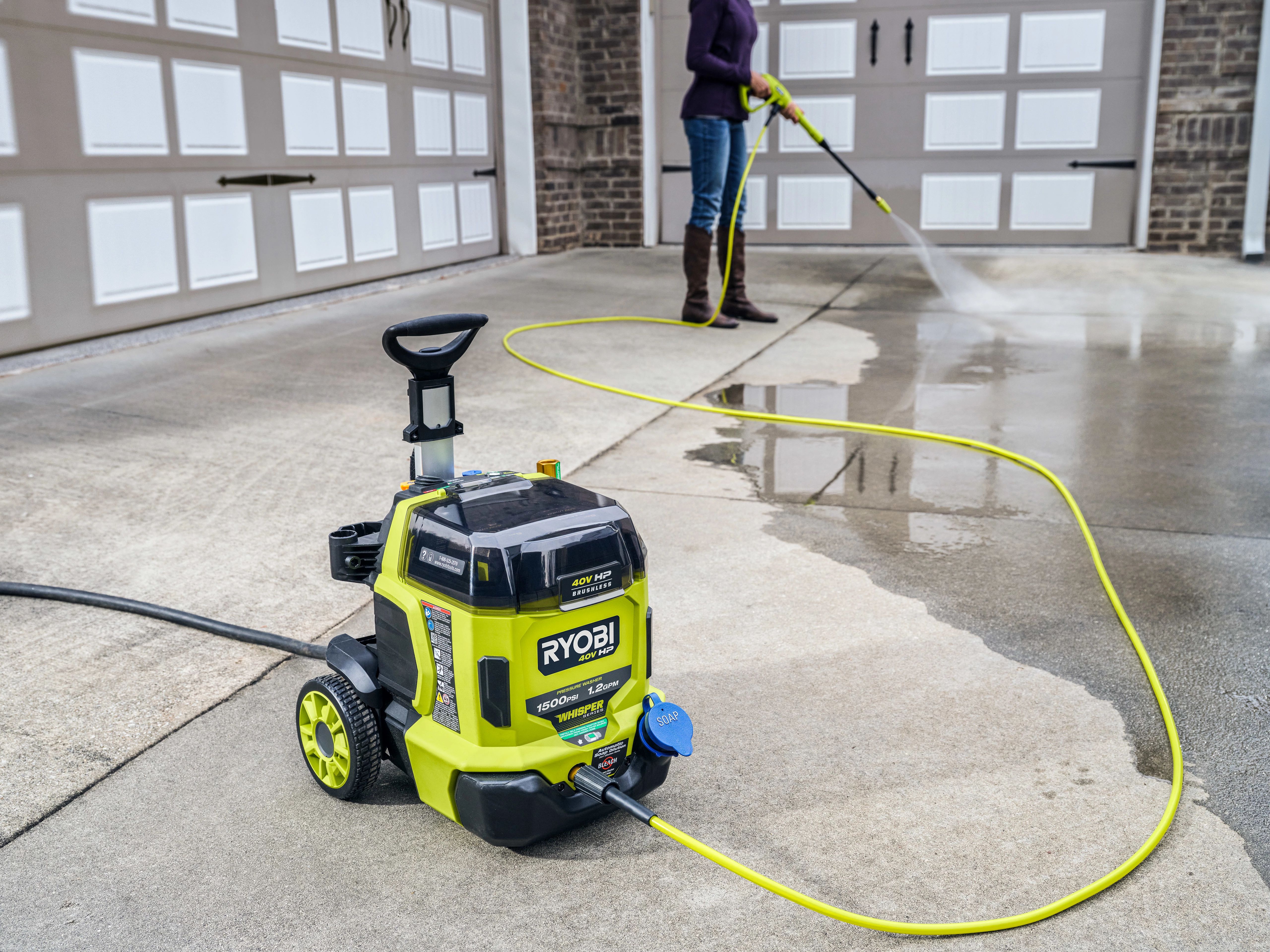 Ryobi cordless deals pressure washer 40v