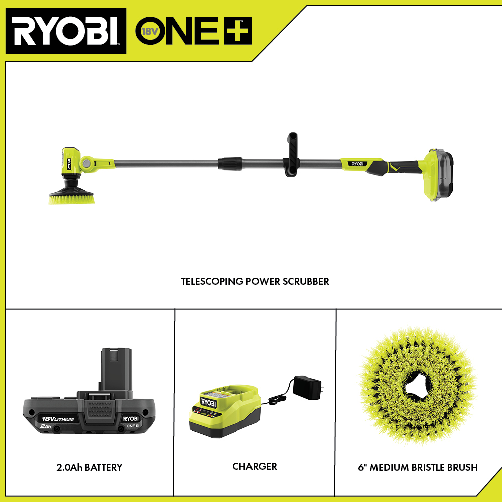 Ryobi One+ 18V Cordless Power Scrubber (Tool Only)