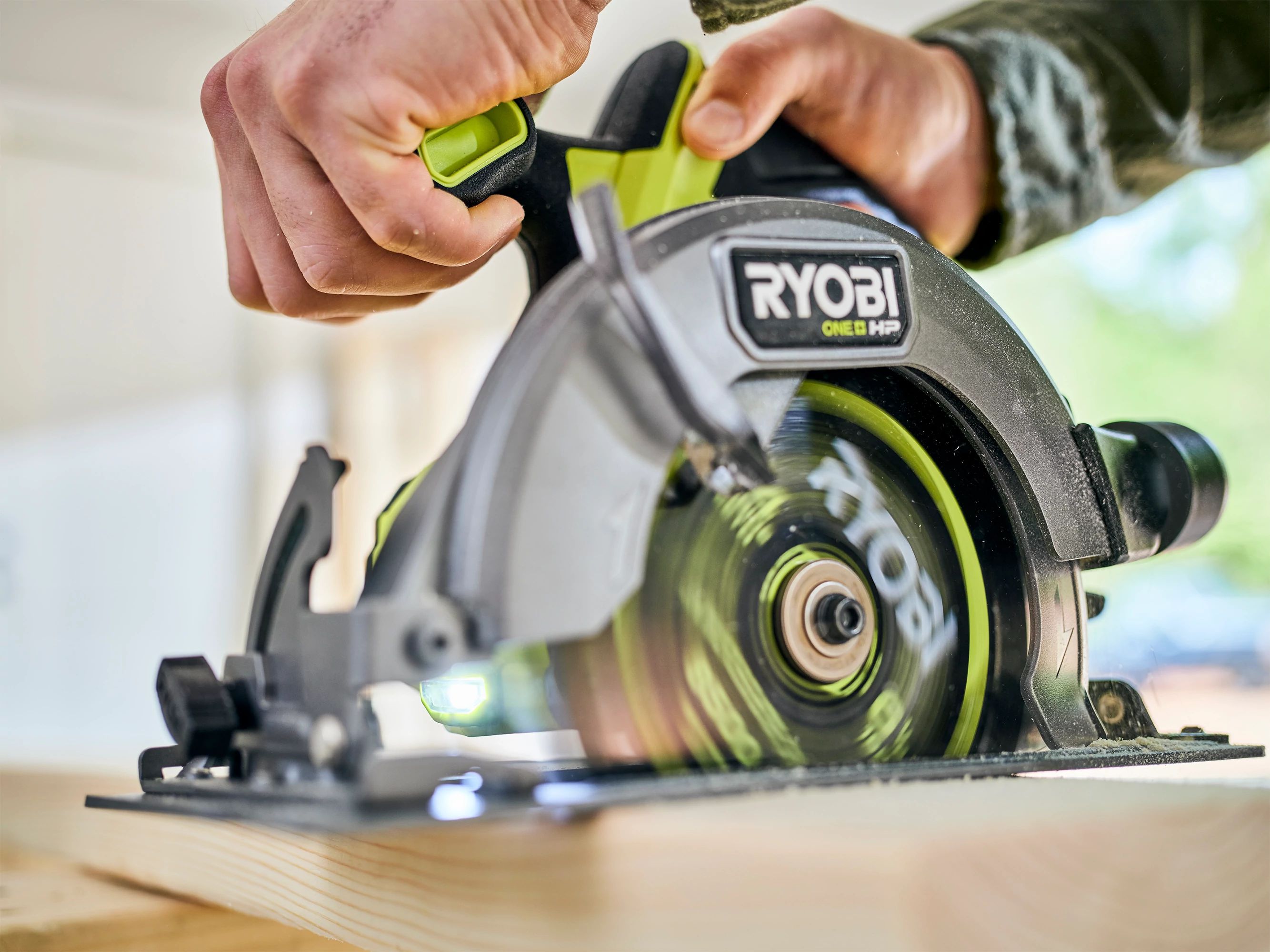 RYOBI 18-Volt ONE+ Lithium-Ion Cordless 6-1/2 in. Circular Saw and