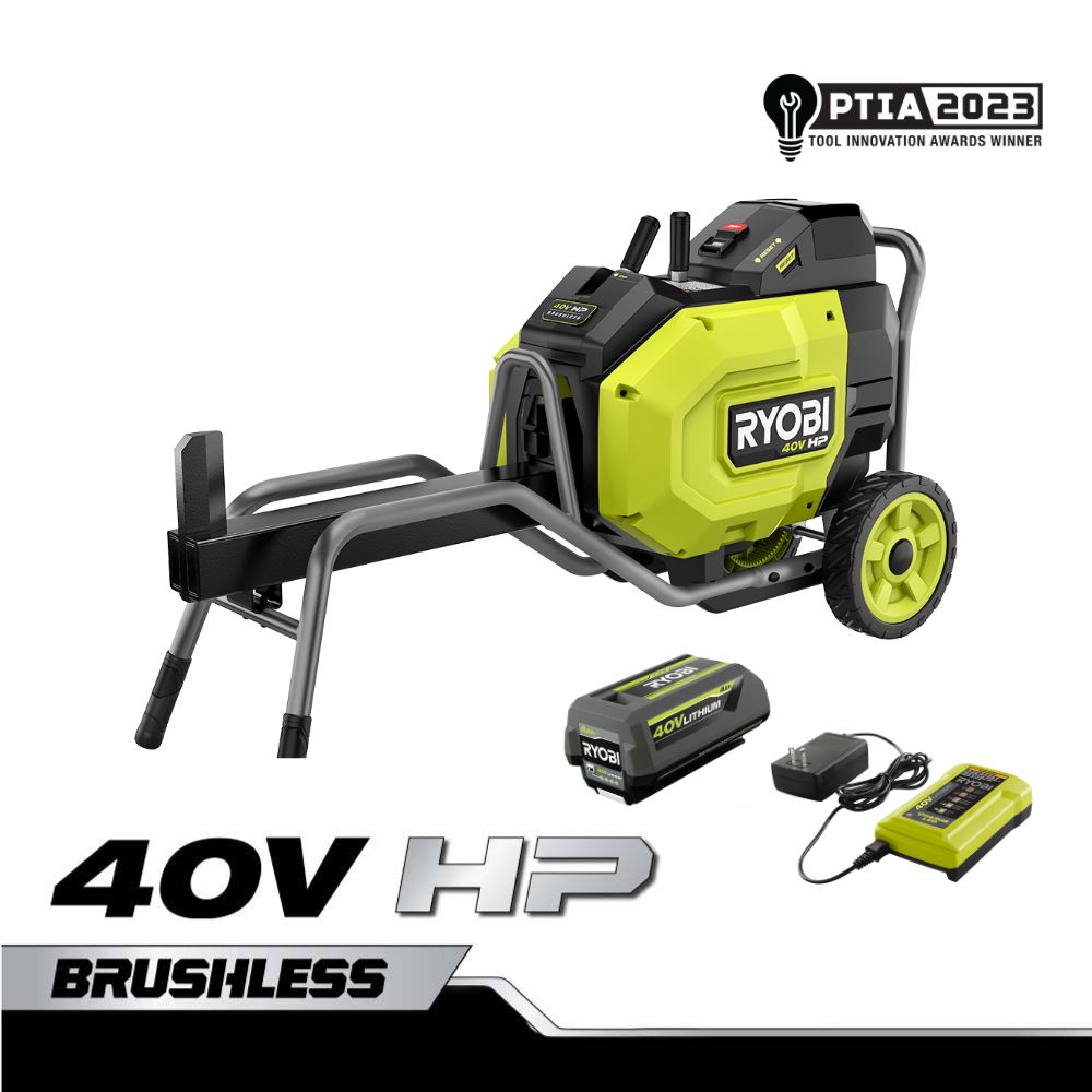 RYOBI 5-Ton 15 Amp Horizontal Electric Log Splitter RYAC490 - The Home Depot