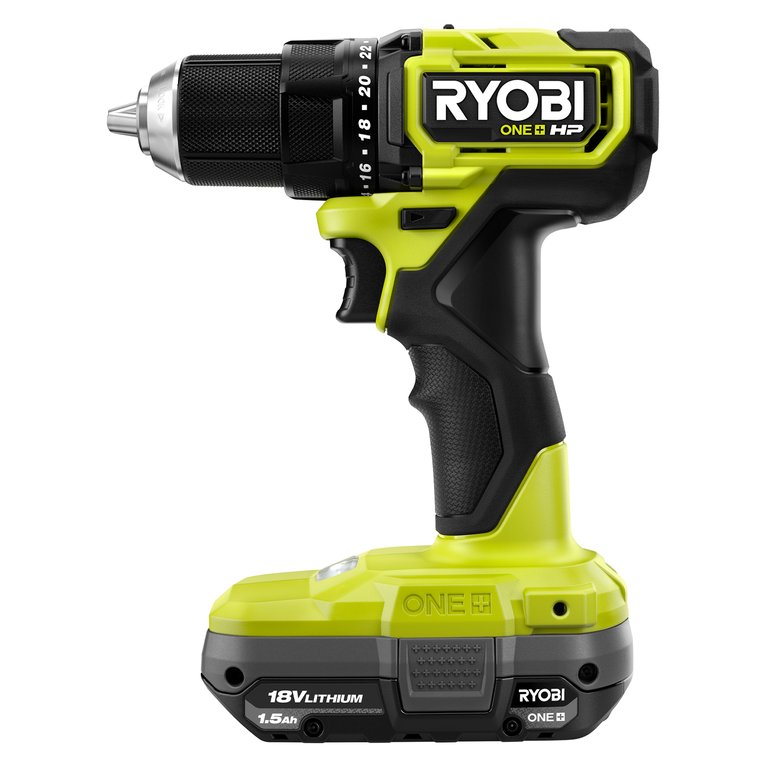RYOBI ONE+ HP 18V Brushless Cordless 1/2 in. Hammer Drill Kit with (1) 4.0  Ah High Performance Battery, Charger, and Tool Bag