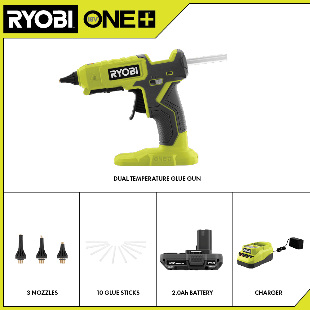 18-Volt ONE+ Full Size Glue Gun with 3 General Purpose Glue Sticks – Ryobi  Deal Finders