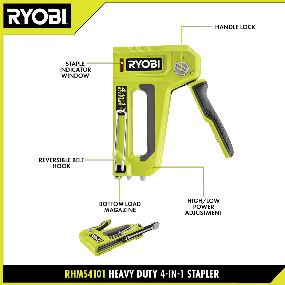 Heavy Duty 4-in-1 Stapler - RYOBI Tools