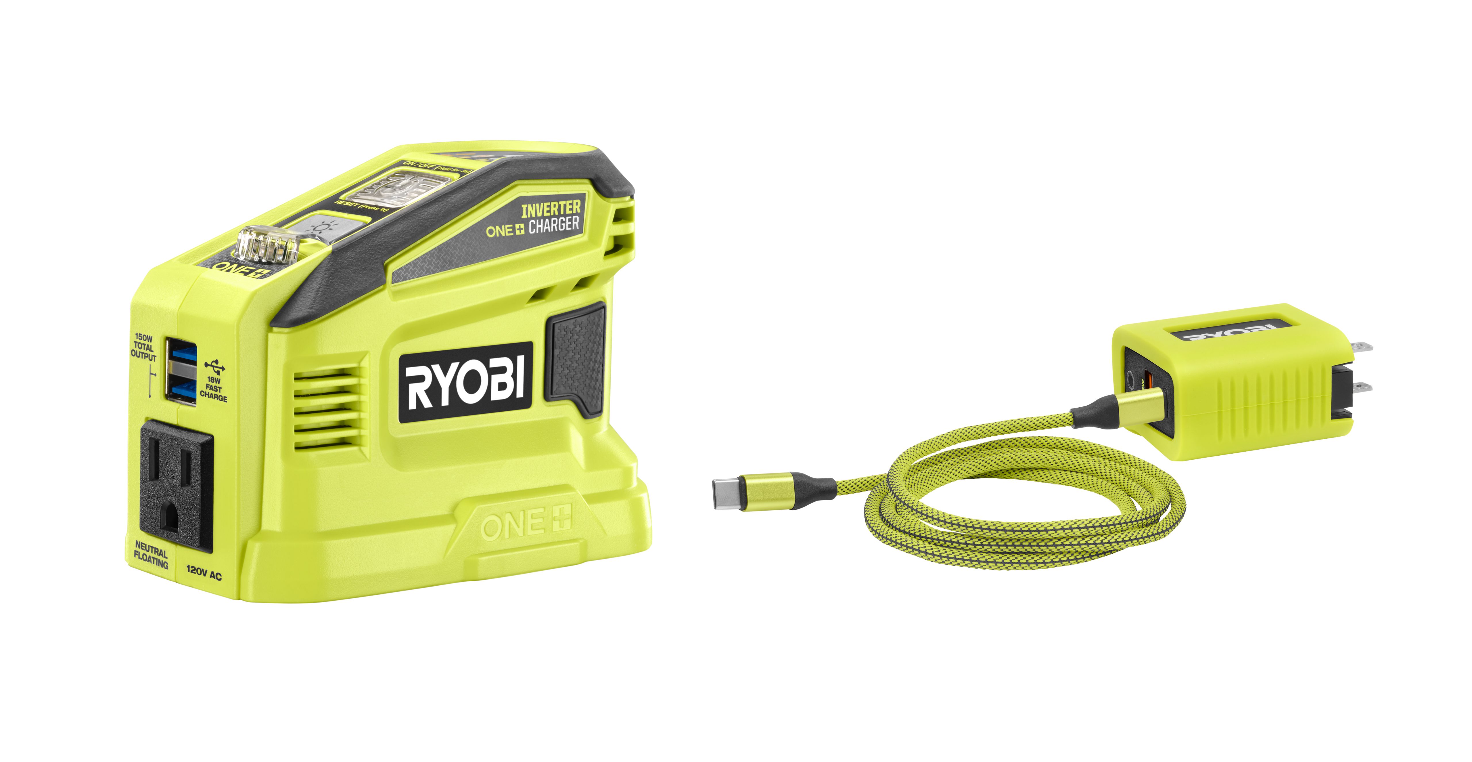 Chargeur de batterie RYOBI - RC18640 - 18V OnePlus Lithium-ion - 6 ports -  Espace Bricolage