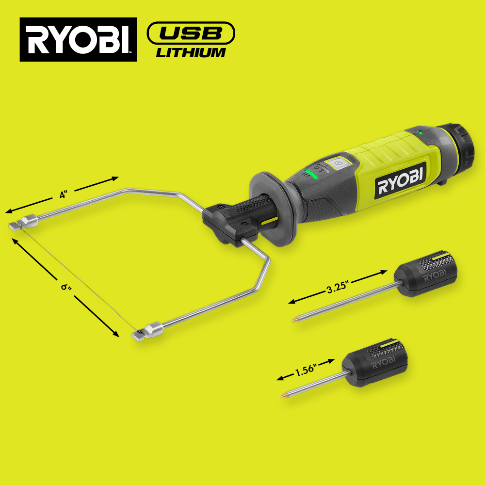 Ryobi RHC4-4.2oz Cutter to Heat for Polystyrene Rechargeable With Battery  4V