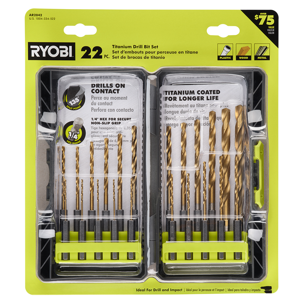 Ryobi drill bit discount set 100 piece