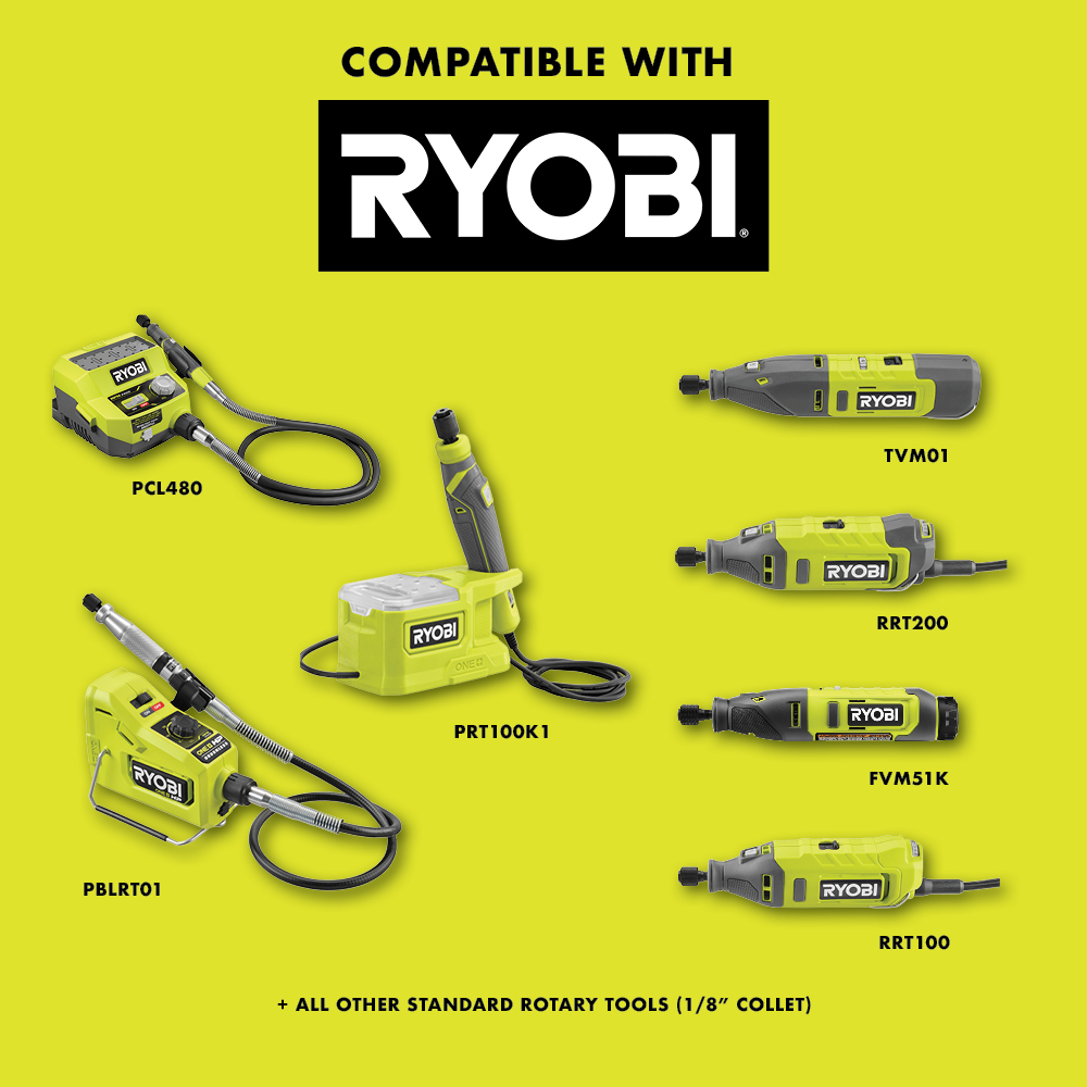 RYOBI RRT100 1.2 Amp Corded Rotary Tool Kit 33287197545