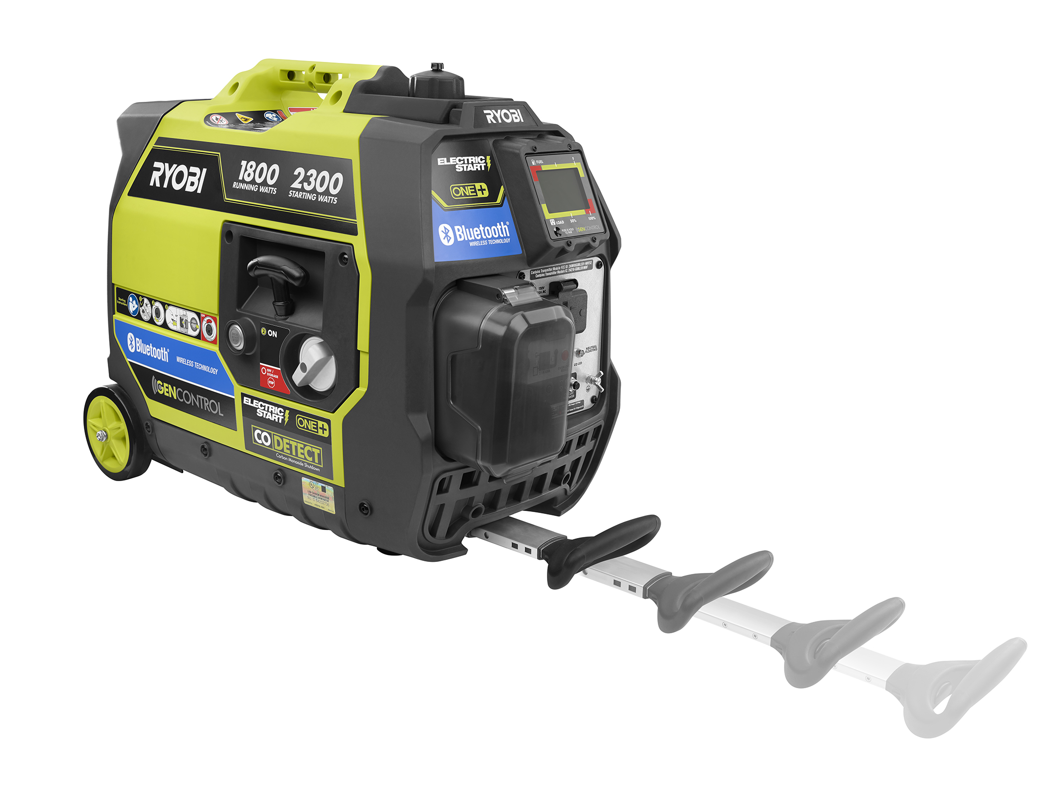 RYOBI 2,300-Watt Recoil Start Bluetooth Super Quiet Gasoline Powered  Digital Inverter Generator with CO Shutdown Sensor RYi2322 - The Home Depot