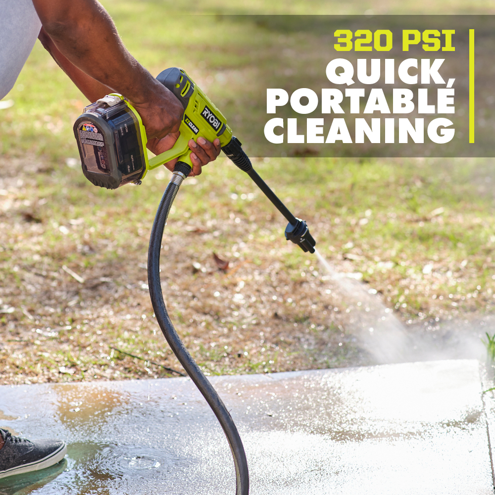 Ryobi one+ best sale power washer