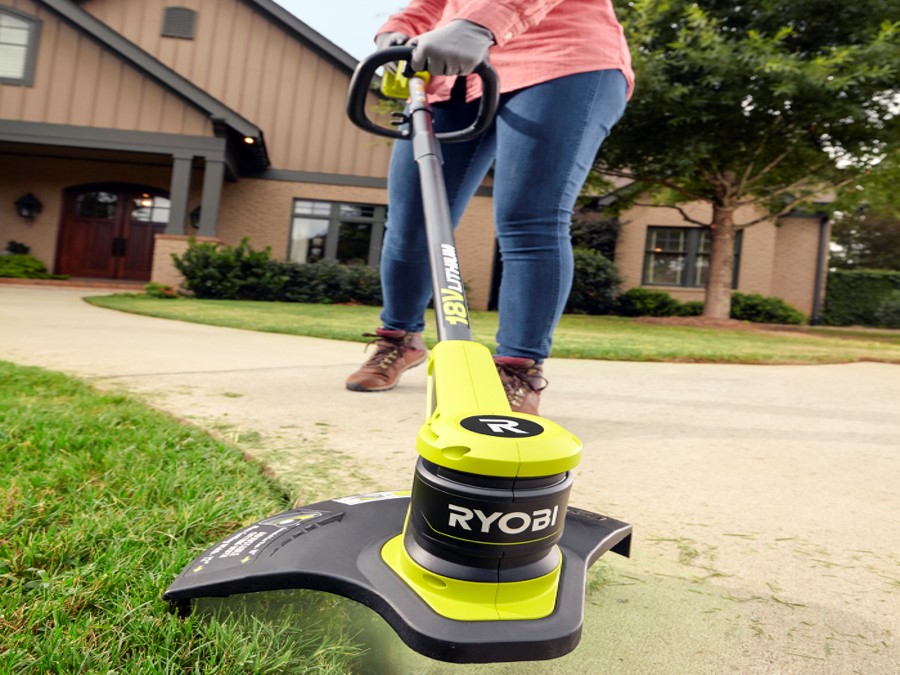 Ryobi battery deals powered weed wacker