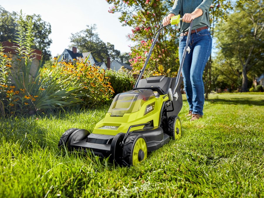 Ryobi 18v deals one+ lawn mower