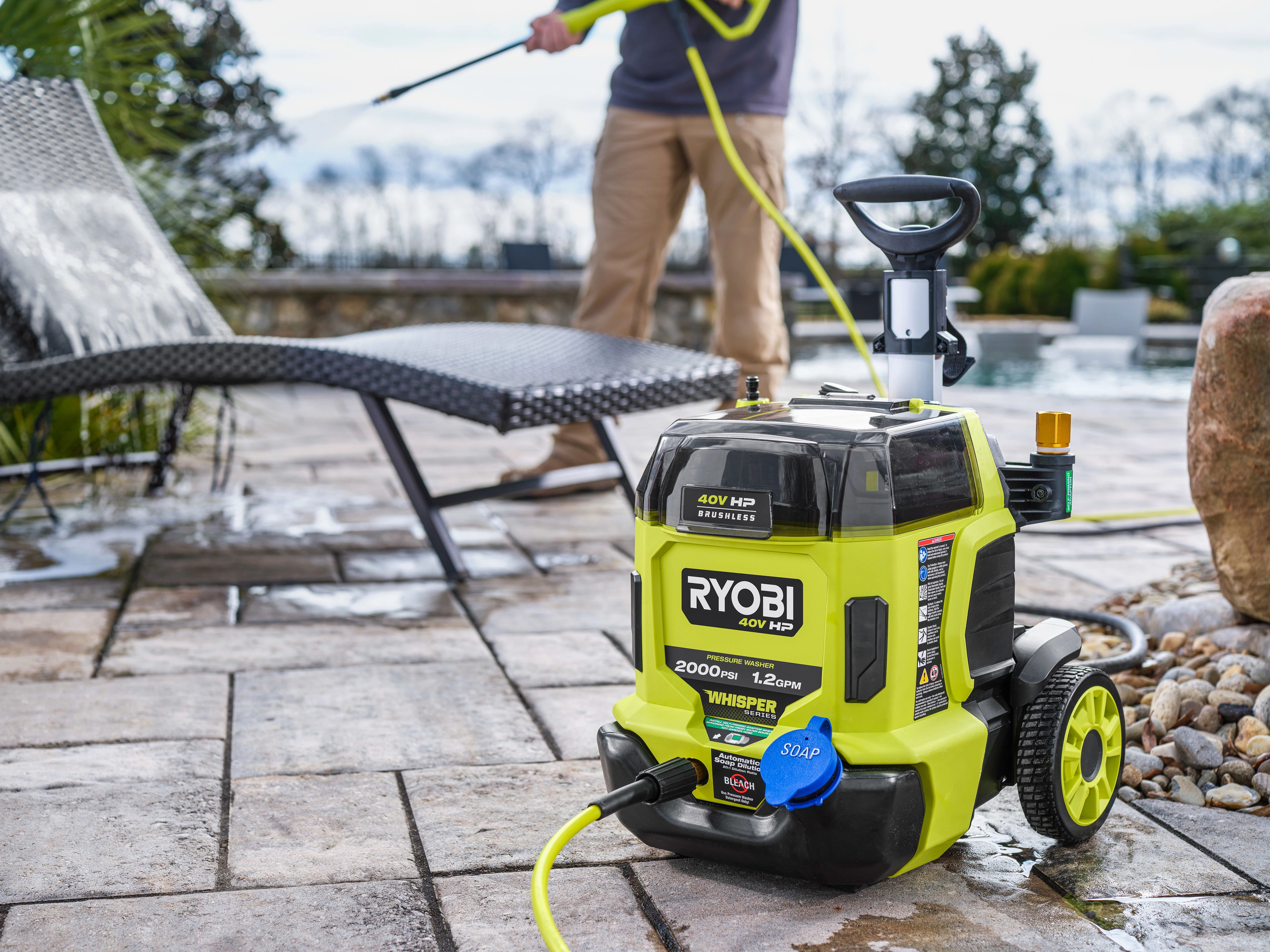 40V HP BRUSHLESS WHISPER SERIES 2000 PSI PRESSURE RYOBI Tools