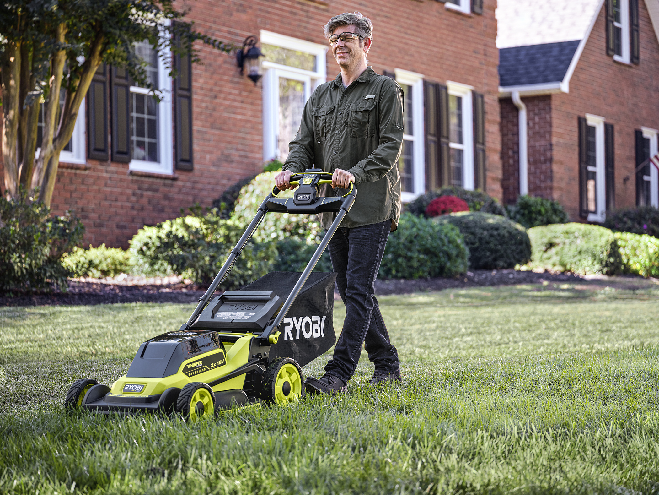 Ryobi 18 deals volt mower