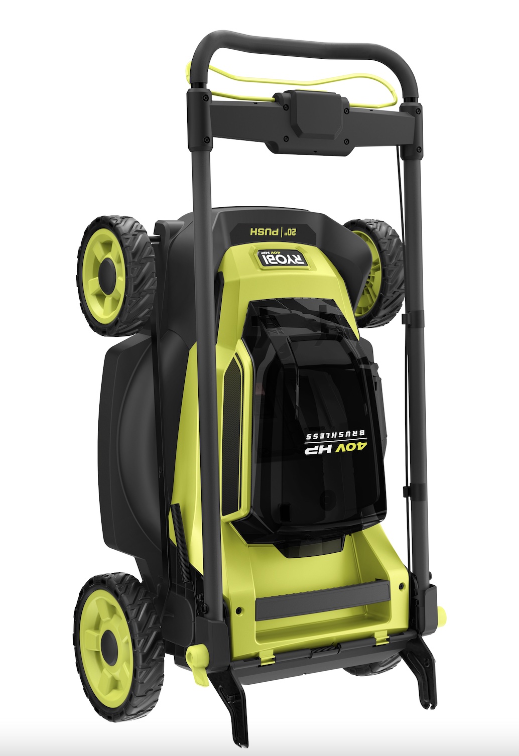 RYOBI ONE 40V HP Brushless 20 in. Cordless Battery Walk Behind Push Mower  with 6.0 Ah Battery and Charger, Gray, RY401170VNM