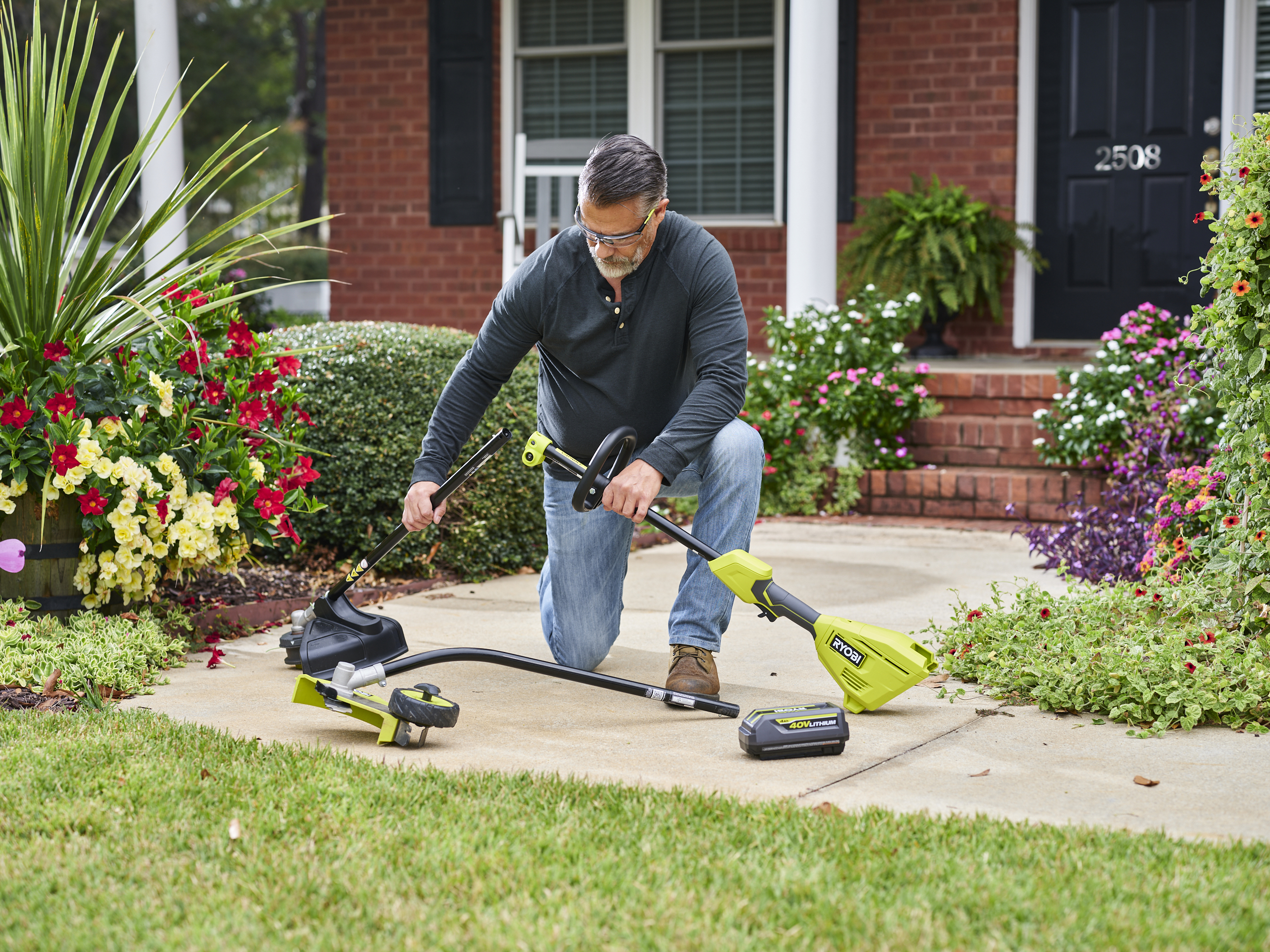 String Trimmer is Attachment Capable with RYOBI EXPAND-IT