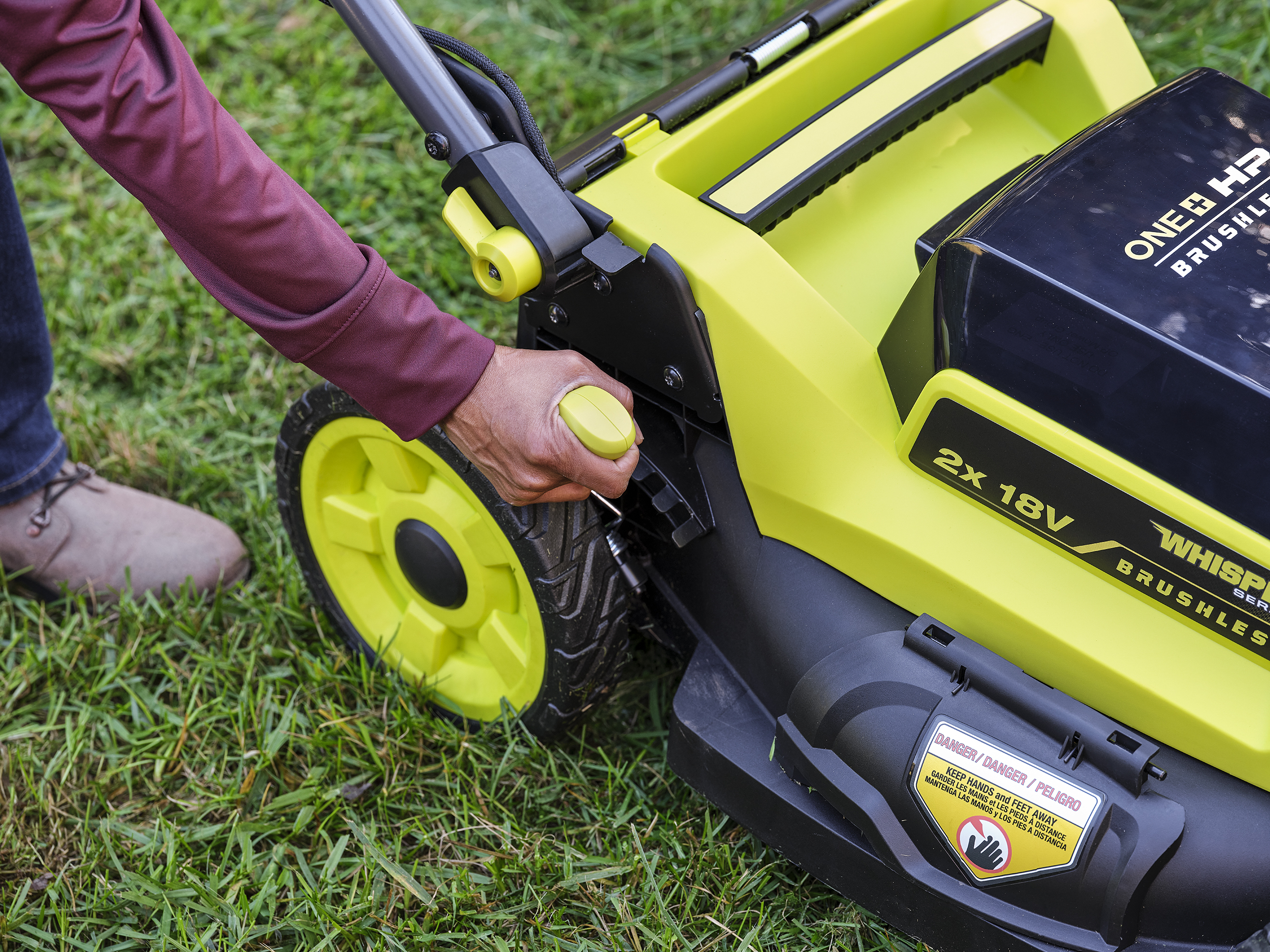 Ryobi plus one online lawn mower