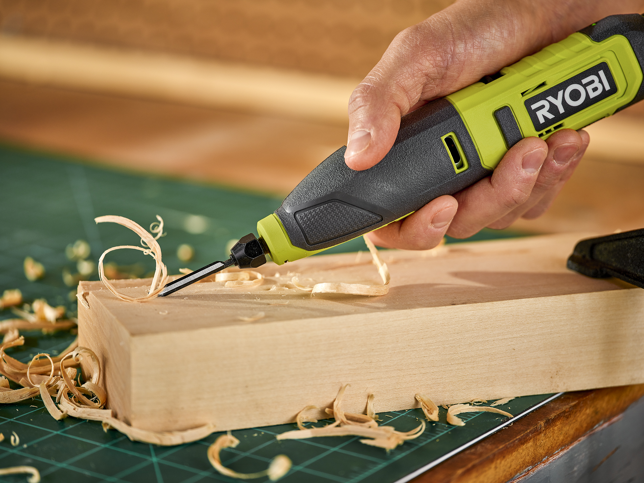 NEW RYOBI DC-501F Electric Chisel Wood Carving  with 5 blades set from JAPAN