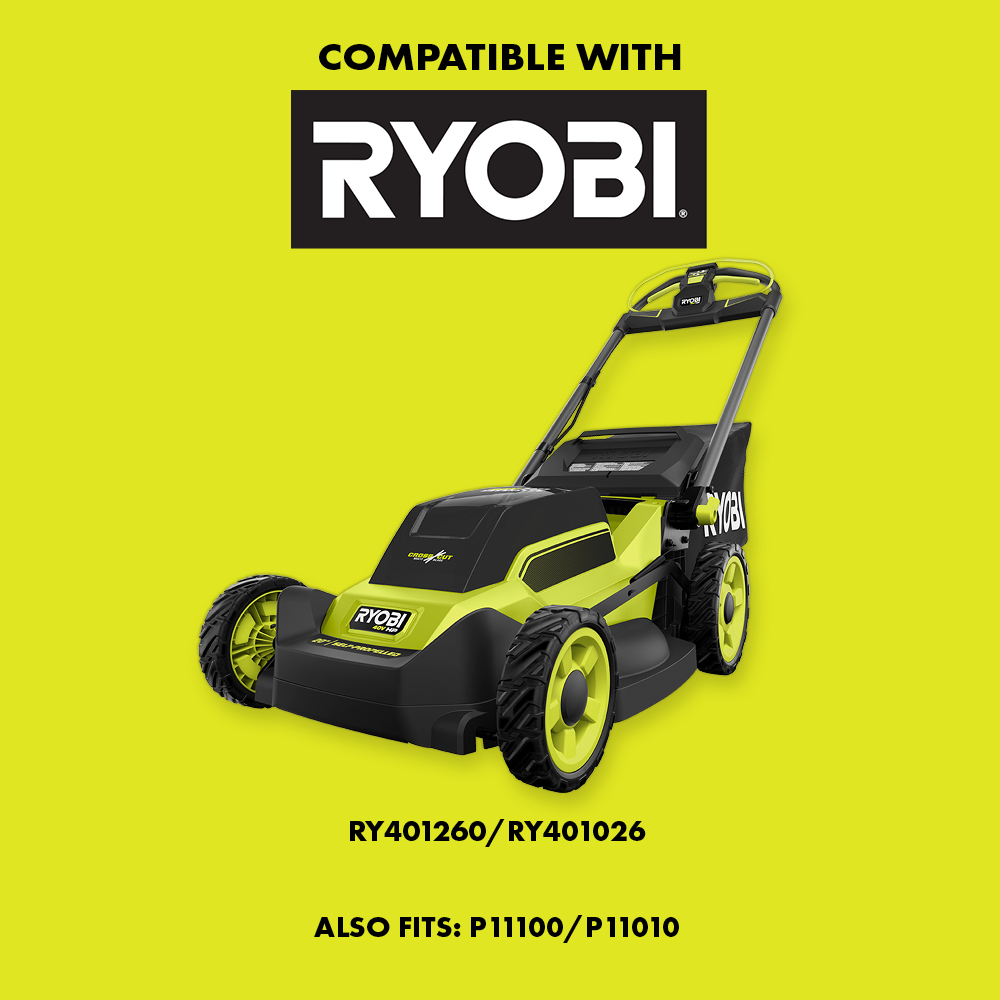 Optimized for RYOBI 20” Lawn Mower: RY401260/RY401026 