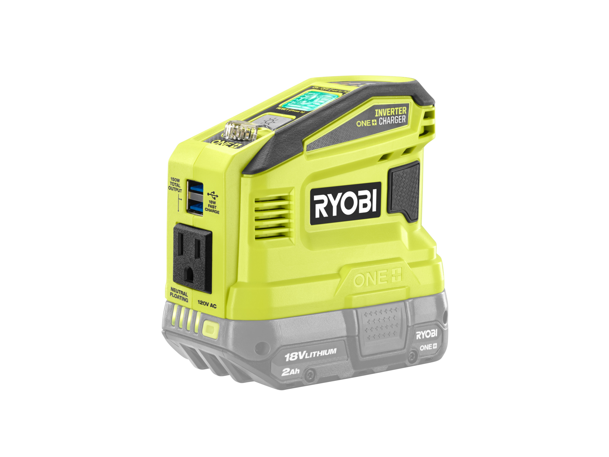 Photo: Charges All RYOBI One+ 18-Volt batteries