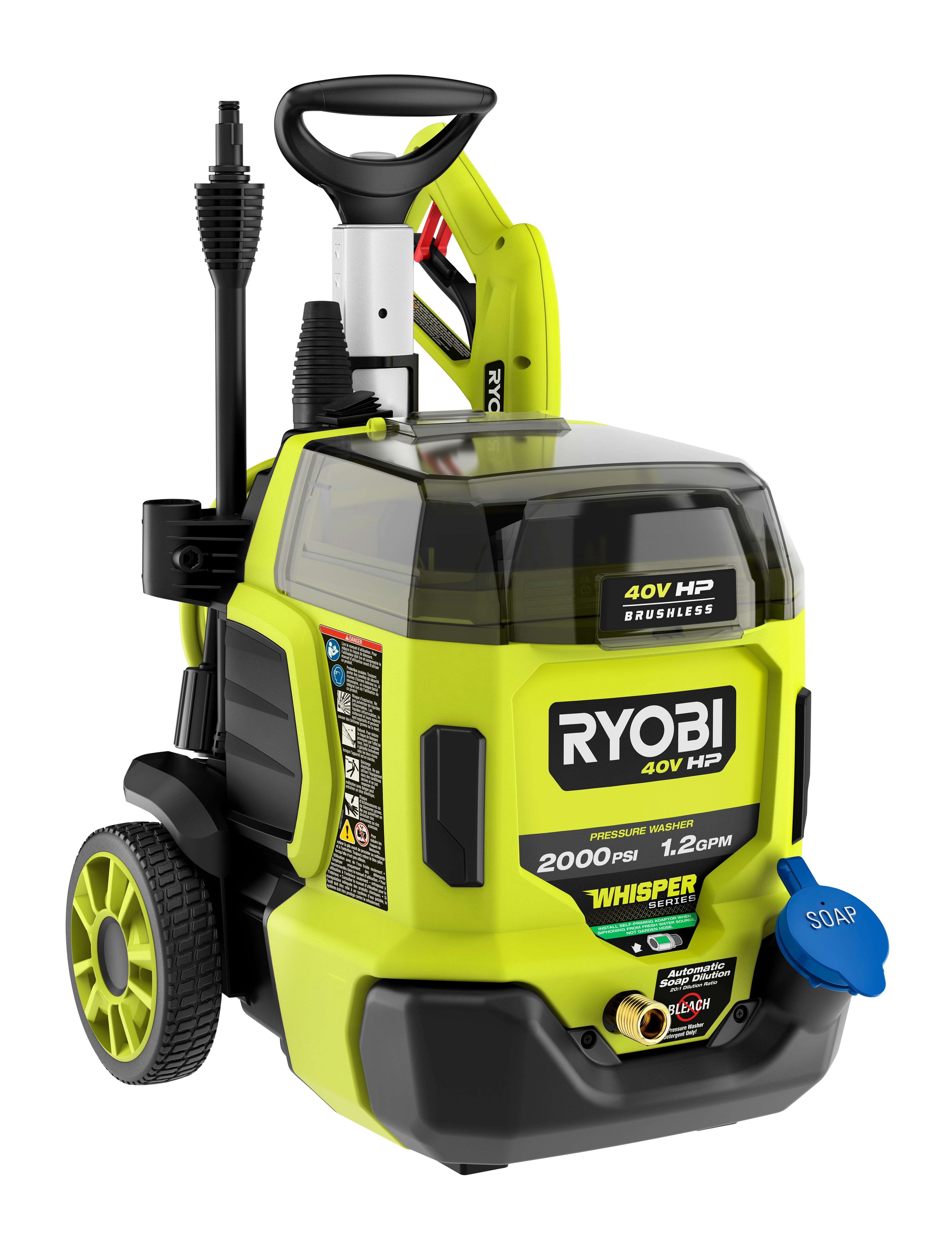 •	Enhance your pressure washer with RY31012VNM 12" surface cleaner for quick, streak-free cleaning, RY31211 Water Broom for effective dirt and debris removal, and the RY31F04 Foam Blaster for controlled foam detergent dispensing
