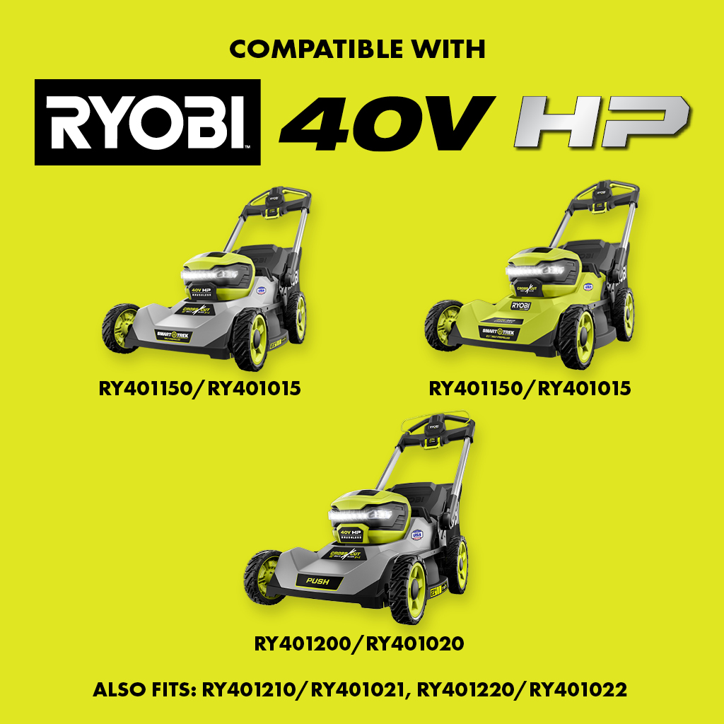 Optimized for RYOBI 21” Lawn Mowers: RY401150/RY401015 & RY401200/RY401020