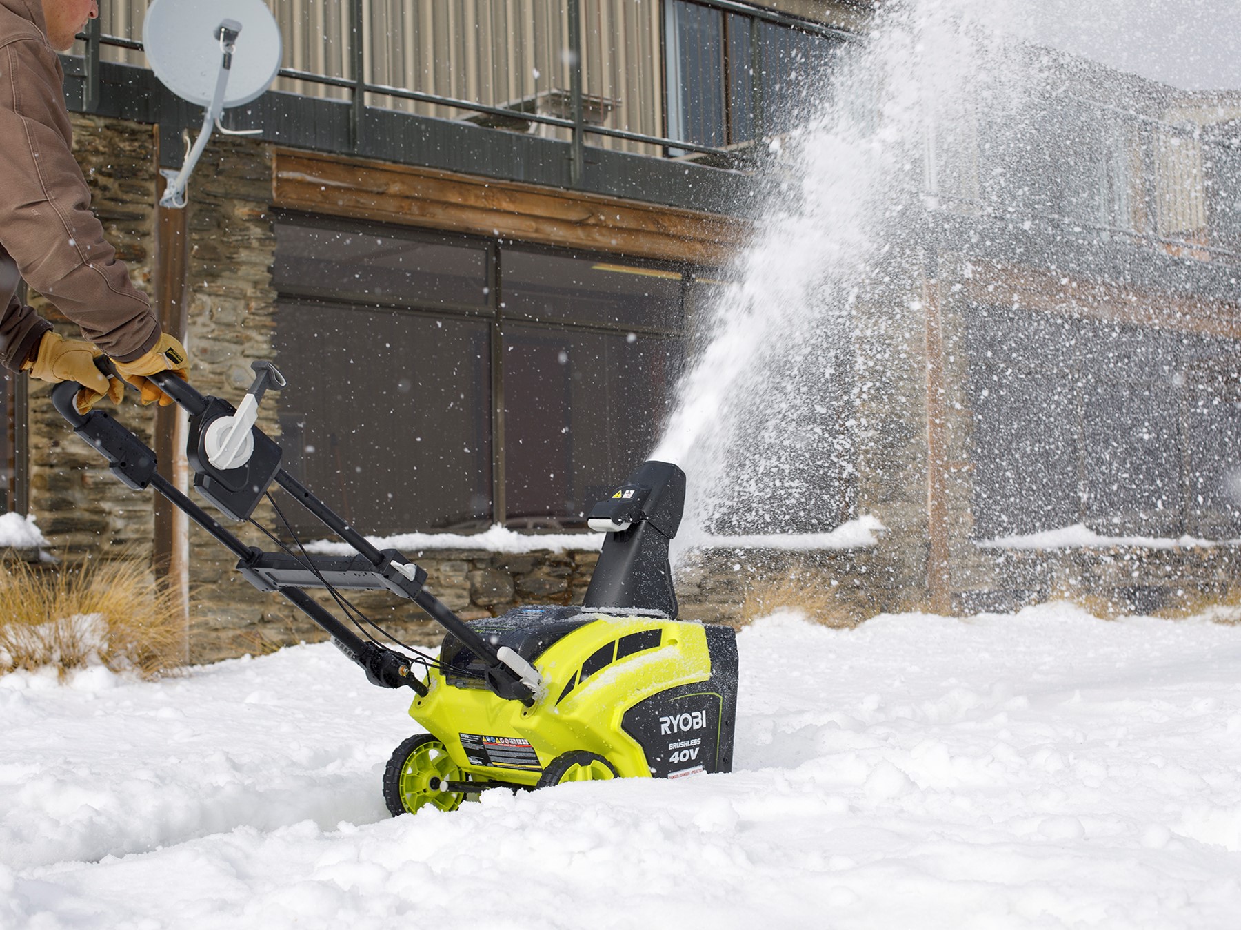 Ryobi snow on sale blower 40v