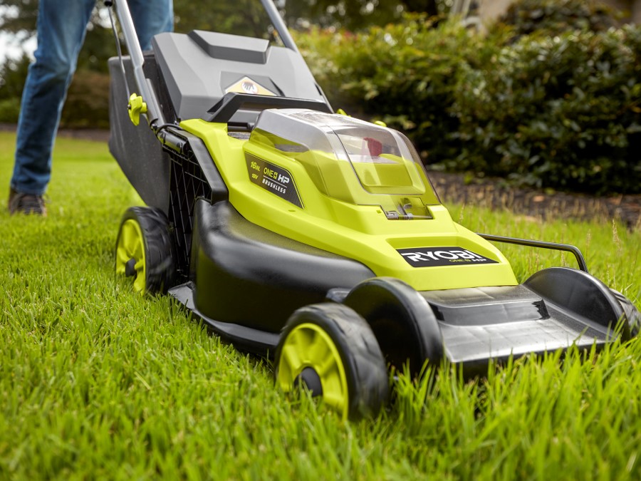 Ryobi 18 discount cordless lawn mower