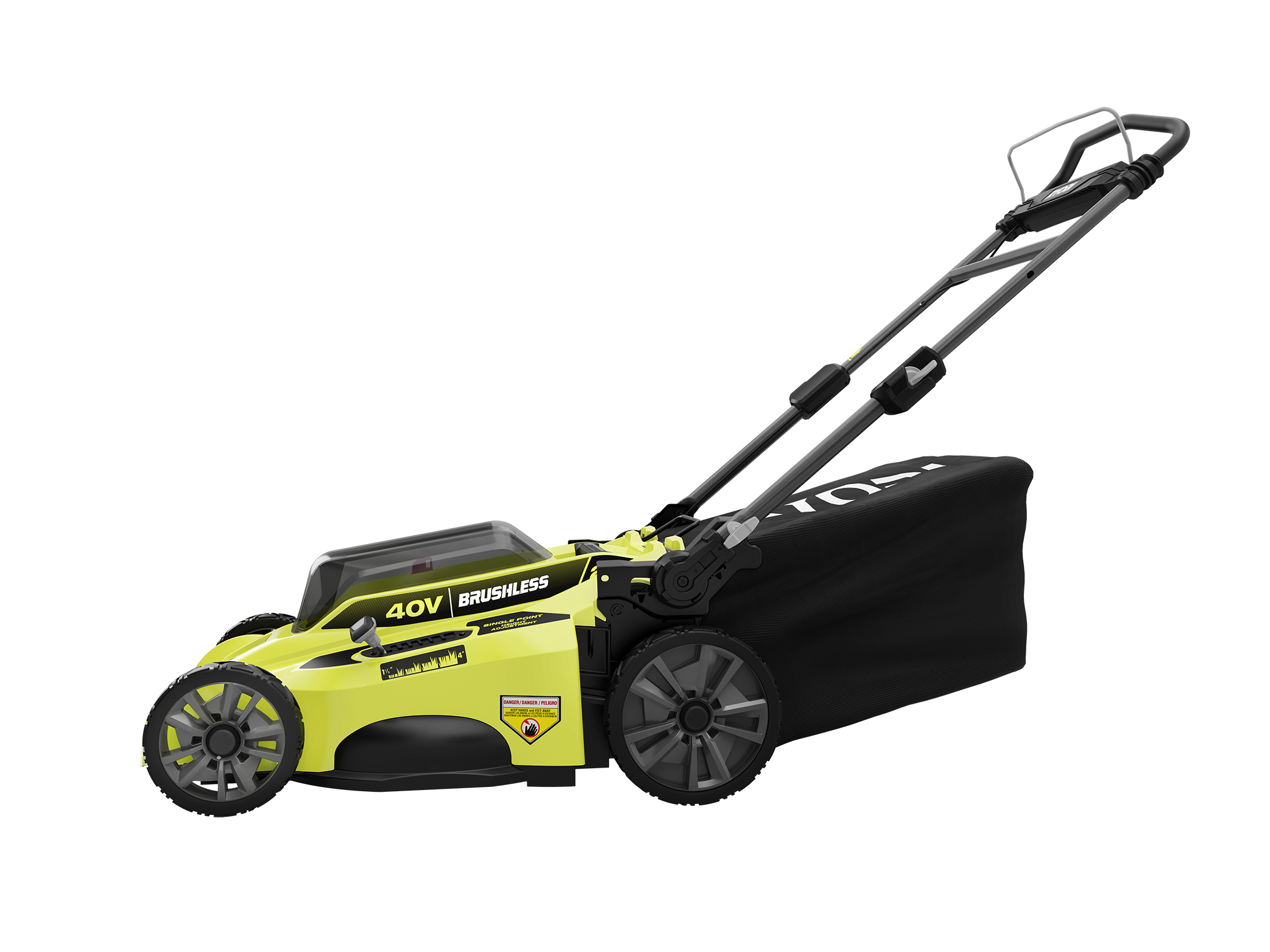 Ryobi 40V 20 Brushless Cordless Push Lawn Mower Kit (Factory Blemished ...