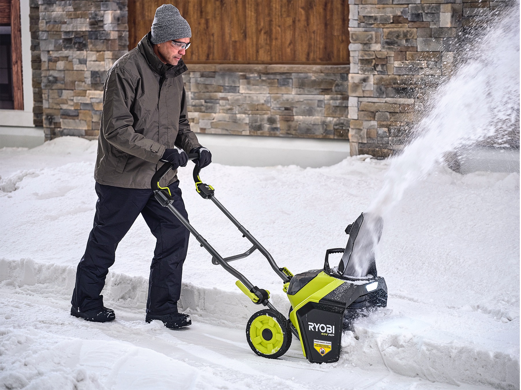 Powerful Snow Discharge